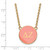 LogoArt Delta Zeta Necklace - Sterling Silver Gold-Tone Sorority Greek Letters Large Color Enamel Pendant 18 Inch - GP030DZ-18 - View 2