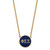 LogoArt Phi Sigma Sigma Pendant - Sterling Silver Gold-Tone Sorority Greek Letters Large Color Enamel 18 Inch Necklace - GP030PSS-18