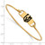 LogoArt Vegas Golden Knights Bracelet - Gold-Tone Sterling Silver Small Ctr Wire Bangle with Epoxy - View 2