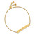 Sterling Silver Gold-Tone NHL LogoArt Washington Capitals Small Bar Adjustable 9 Inch Bracelet - View 2