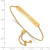 Sterling Silver Gold-Tone NHL LogoArt Washington Capitals Small Bar Adjustable 9 Inch Bracelet - View 3