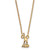 LogoArt Alpha Epsilon Phi Necklace - Sterling Silver Gold-Tone Sorority Symbol Extra Small Pendant 18 Inch