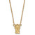 LogoArt Phi Sigma Sigma Pendant - Sterling Silver Gold-Tone Sorority Symbol Extra Small 18 Inch Necklace