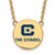 LogoArt The Citadel Necklace - Sterling Silver with Gold-Tone Large Enamel Pendant with