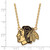 LogoArt Chicago Blackhawks Necklace - Sterling Silver Gold-Tone Large Enameled Pendant 18 Inch - View 2