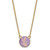 LogoArt Sigma Kappa Necklace - Sterling Silver Gold-Tone Sorority Symbol Small Color Enamel Pendant 18 Inch - GP042SKP-18