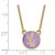 LogoArt Sigma Kappa Necklace - Sterling Silver Gold-Tone Sorority Symbol Small Color Enamel Pendant 18 Inch - GP042SKP-18 - View 2