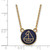 LogoArt Sigma Sigma Sigma Pendant - Sterling Silver Gold-Tone Sorority Symbol Small Color Enamel 18 Inch Necklace - GP042SSS-18 - View 2