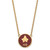 LogoArt Alpha Phi Necklace - Sterling Silver Gold-Tone Sorority Symbol Large Color Enamel Pendant 18 Inch - GP043APH-18