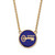 LogoArt Kappa Kappa Gamma Necklace - Sterling Silver Gold-Tone Sorority Symbol Large Color Enamel Pendant 18 Inch - GP043KKG-18