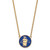 LogoArt Theta Phi Alpha Necklace - Sterling Silver Gold-Tone Sorority Symbol Large Color Enamel Pendant 18 Inch - GP043TPA-18