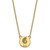 LogoArt Kappa Delta Necklace - Sterling Silver Gold-Tone Sorority Symbol Small Color Enamel Pendant 18 Inch - GP044KD-18