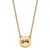 LogoArt Kappa Kappa Gamma Necklace - Sterling Silver Gold-Tone Sorority Symbol Small Color Enamel Pendant 18 Inch - GP044KKG-18