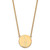 LogoArt Alpha Epsilon Phi Necklace - Sterling Silver Gold-Tone Sorority Symbol Large Color Enamel Pendant 18 Inch