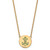 LogoArt Alpha Sigma Tau Necklace - Sterling Silver Gold-Tone Sorority Symbol Large Color Enamel Pendant 18 Inch - GP045ALS-18