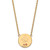 LogoArt Alpha Phi Necklace - Sterling Silver Gold-Tone Sorority Symbol Large Color Enamel Pendant 18 Inch - GP045APH-18