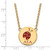 LogoArt Alpha Sigma Alpha Necklace - Sterling Silver Gold-Tone Sorority Symbol Large Color Enamel Pendant 18 Inch - GP045ASI-18 - View 2