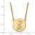 LogoArt Alpha Xi Delta Necklace - Sterling Silver Gold-Tone Sorority Symbol Large Color Enamel Pendant 18 Inch - GP045AXD-18 - View 2
