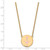 LogoArt Delta Gamma Necklace - Sterling Silver Gold-Tone Sorority Symbol Large Color Enamel Pendant 18 Inch - GP045DG-18 - View 2