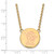 LogoArt Delta Zeta Necklace - Sterling Silver Gold-Tone Sorority Symbol Large Color Enamel Pendant 18 Inch - GP045DZ-18 - View 2
