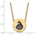 LogoArt Sigma Sigma Sigma Pendant - Sterling Silver Gold-Tone Sorority Symbol Large Color Enamel 18 Inch Necklace - GP045SSS-18 - View 2