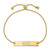 LogoArt Miami University Bracelet - Sterling Silver Gold-Tone Ohio Small Bar Adjustable 9 Inch - View 2