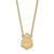 LogoArt Purdue University Necklace - Sterling Silver Gold-Tone Boilermakers Train Logo Large Pendant 18 Inch