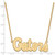 LogoArt University of Florida Necklace - Sterling Silver Gold-Tone Gators Script Large Pendant 18 Inch - View 2