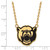 LogoArt Baylor University Necklace - Sterling Silver Gold-Tone Large Enameled Pendant 18 Inch - View 3