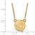 LogoArt Florida State University Necklace - Sterling Silver Gold-Tone Seminole Small Pendant 18 Inch - View 2