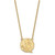LogoArt Florida State University Necklace - Sterling Silver Gold-Tone Seminole Large Pendant 18 Inch