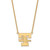 LogoArt University of Tennessee Necklace - Sterling Silver Gold-Tone Lady Volunteers Large Pendant 18 Inch