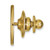 LogoArt University of North Carolina Lapel Pin - Sterling Silver Gold-Tone Crest - View 2