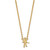 LogoArt West Virginia University Necklace - Sterling Silver Gold-Tone Mountaineer Large Pendant 18 Inch - View 2