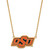 LogoArt Oklahoma State University Necklace - Sterling Silver Gold-Tone O-S-U Large Enameled Pendant 18 Inch - View 2