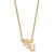 LogoArt Florida State University Necklace - Sterling Silver Gold-Tone F-S-U Small Pendant 18 Inch