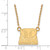 LogoArt University of Alabama Necklace - Sterling Silver Gold-Tone Elephant Small Pendant 18 Inch - View 2
