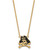 LogoArt East Carolina University Necklace - Sterling Silver Gold-Tone Pirate Large Enameled Pendant 18 Inch