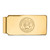 LogoArt University of Illinois Money Clip - Sterling Silver Gold-Tone Crest
