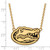 LogoArt University of Florida Necklace - Sterling Silver Gold-Tone Gator Large Enameled Pendant 18 Inch - View 2