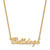 LogoArt University of Georgia Necklace - Sterling Silver Gold-Tone Bulldogs Script Pendant 18 Inch