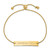 LogoArt Virginia Tech Bracelet - Sterling Silver Gold-Tone Small Bar Adjustable 9 Inch - View 2
