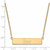 LogoArt University of Nebraska Necklace - Sterling Silver Gold-Tone Huskers Small Bar 18 Inch - View 2
