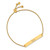 LogoArt University of Nebraska Bracelet - Sterling Silver Gold-Tone Huskers Small Bar Adjustable 9 Inch - View 2