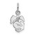LogoArt U.S. Marine Corps Pendant - Rhodium-Plated 14K White Gold Insignia Charm - View 3