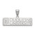 LogoArt Duquesne University Pendant - Rhodium-Plated Sterling Silver Large