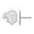 LogoArt Seton Hall University Earrings - Sterling Silver Rhodium-Plated Pirate Small Stud, 12 mm