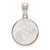 LogoArt U.S. Marine Corps Pendant - Sterling Silver Rhodium-Plated Medium Disc