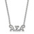 LogoArt Alpha Sigma Alpha Necklace - Sterling Silver Rhodium-Plated Sorority Greek Letters Extra Small Pendant 18 Inch