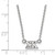 LogoArt Sigma Kappa Necklace - Sterling Silver Rhodium-Plated Sorority Greek Letters Extra Small Pendant 18 Inch - View 2